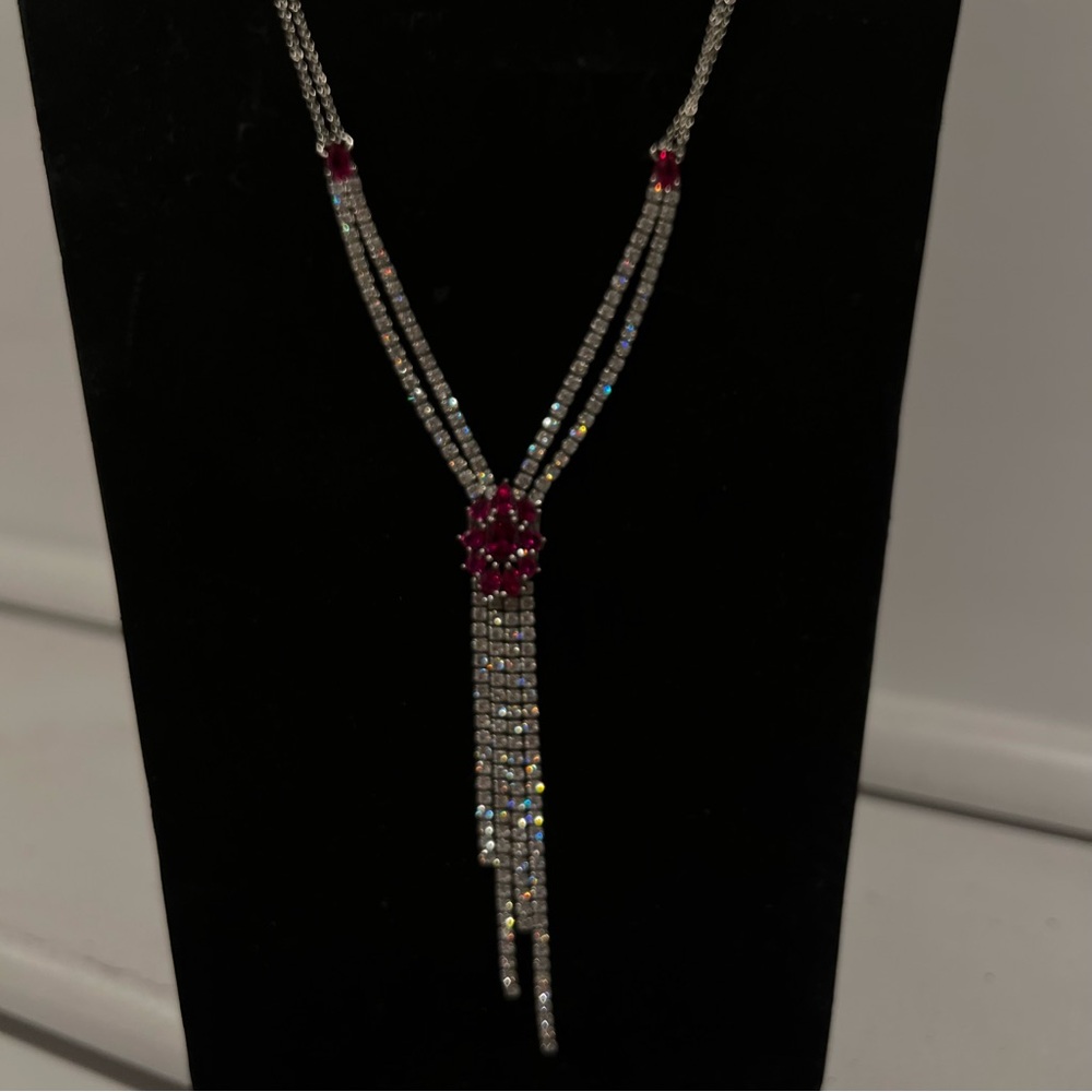 New Ruby Statement Cocktail Necklaces - image 3
